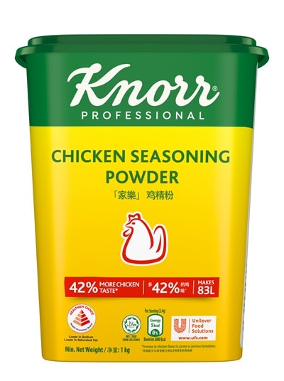 Knorr Chicken Seasoning Powder 1kg - A healthier choice option with no added preservatives, Knorr Chicken Seasoning Powder ensures that the umami taste served is of real value and quality.